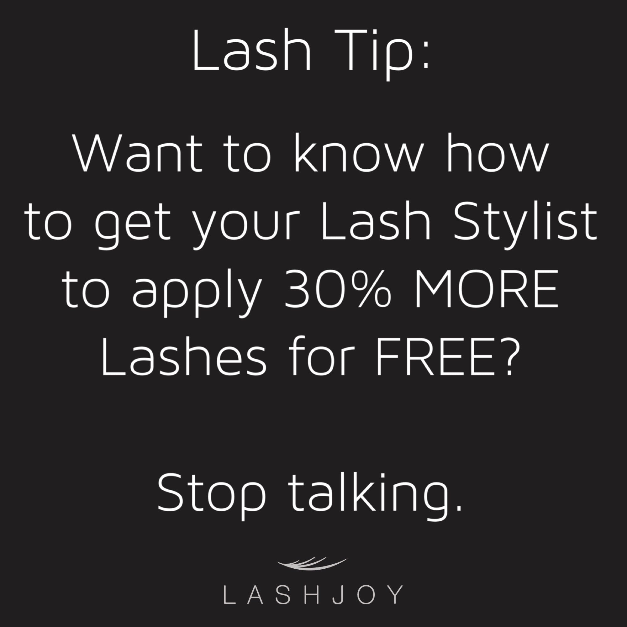 How To Get Your Lash Stylist To Apply More Lashes (For FREE!)